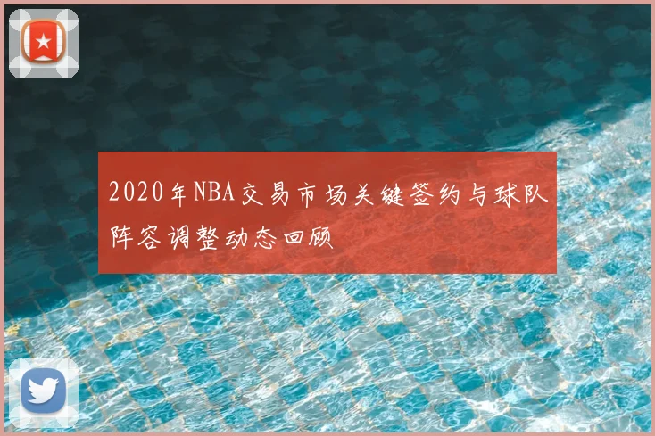 2020年NBA交易市场关键签约与球队阵容调整动态回顾
